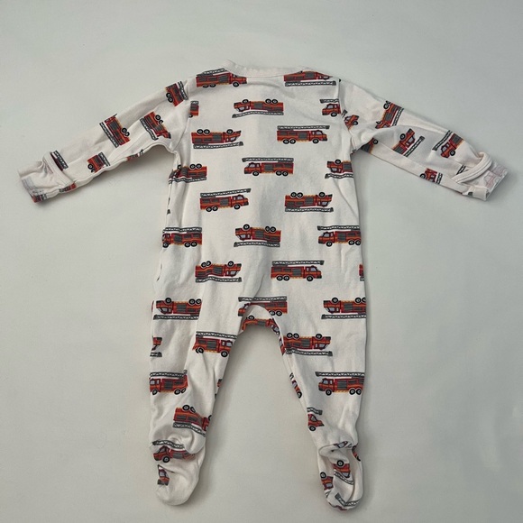 Fire Truck Print Footies (6-9M) - Picture 4 of 4